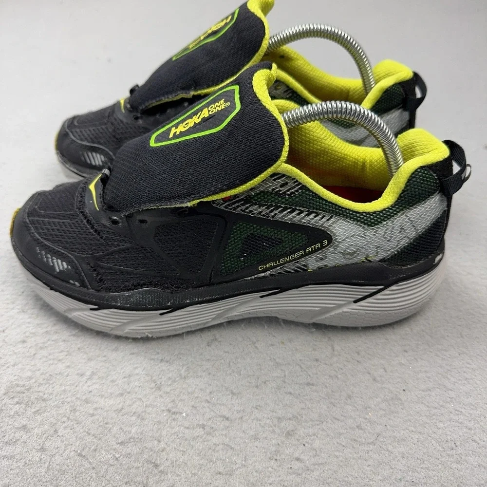 Hoka One One Challenger ATR 3 Running Shoes Mens Size 8 Black Lime Cushioned EVO